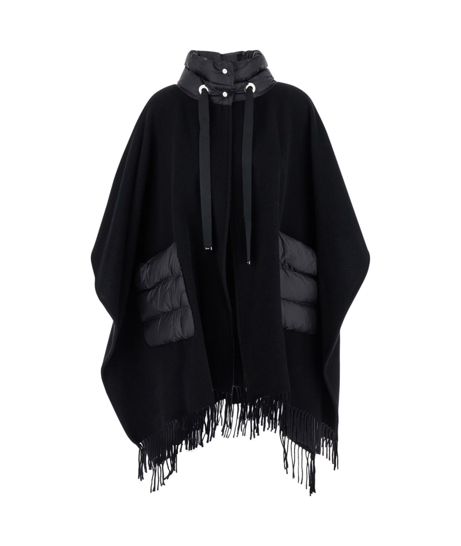 【送料&関税込】Herno Black Wool Capes Herno Black Wool Capes コート 通販 | italist