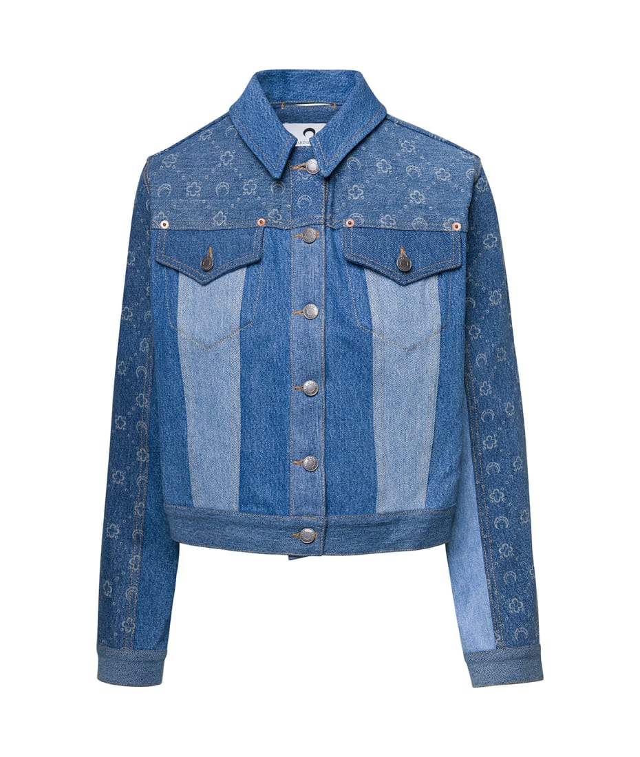 Marine Serre Blue denim jacket