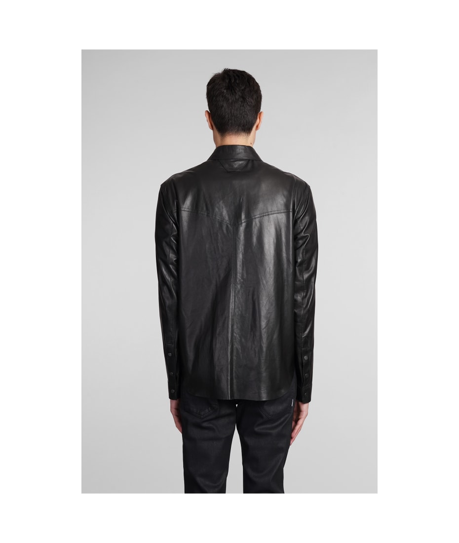 Salvatore Santoro Leather Jacket In Black Leather | italist