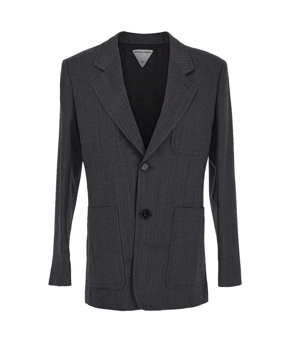 Bottega Veneta Wool Chevron Jacket | italist Bottega Veneta Wool Chevron Jacket | italist