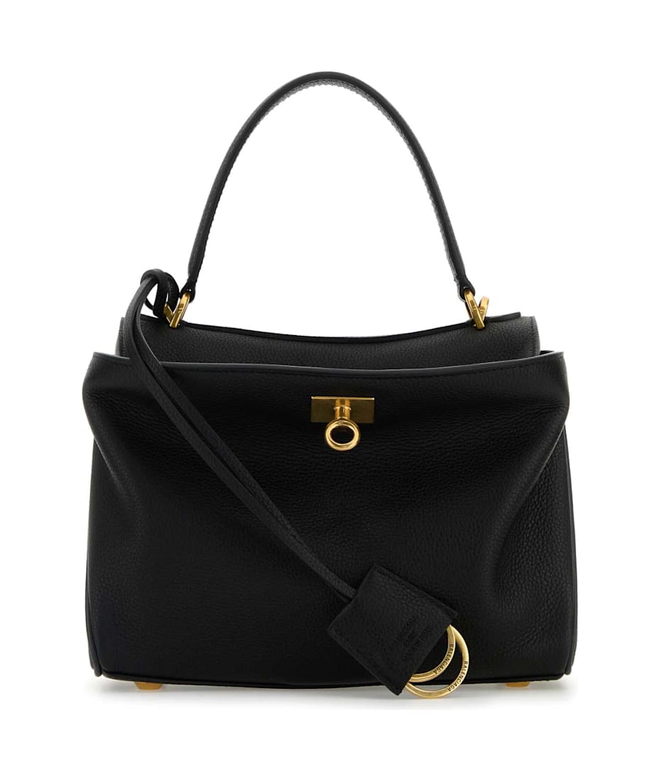 【送料&関税込】Balenciaga Black Leather Mini Rodeo Handbag Balenciaga Rodeo Mini Handbag Crocodile Embossed | Saks