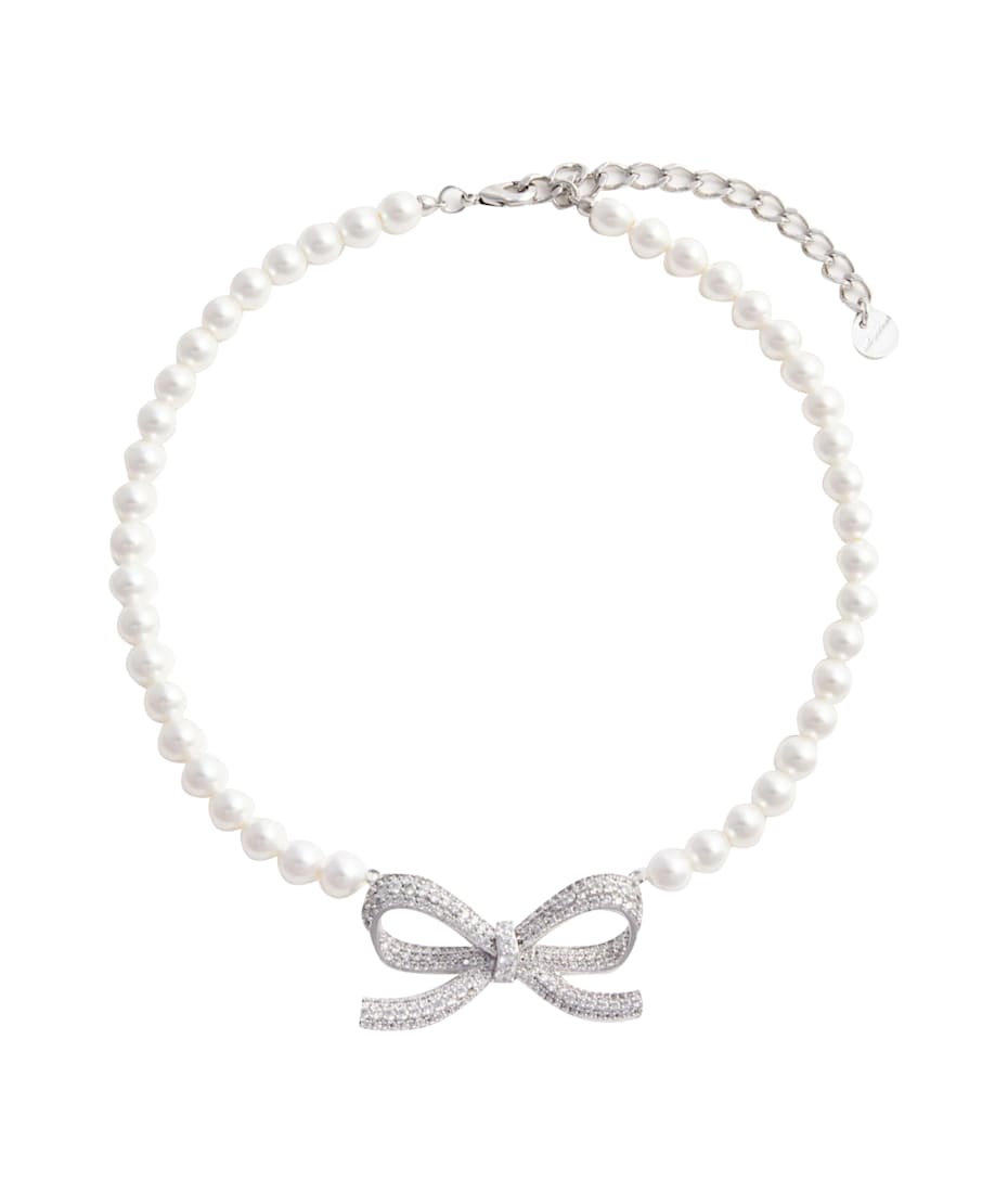 ネックレス・ペンダント SELF PORTRAIT PEARL BOW NECKLACE self-portrait Pearl Bow Necklace | italist