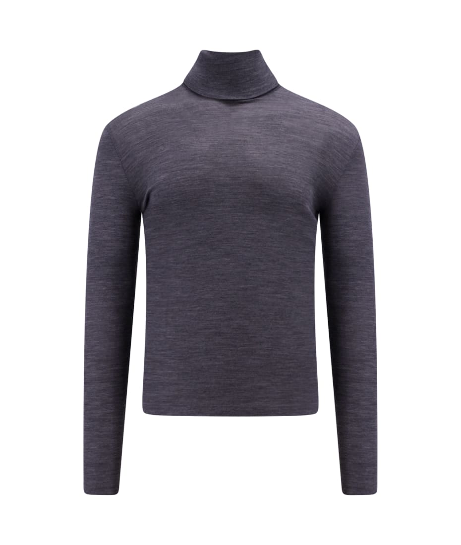 Tシャツ・カットソー Saint Laurent 'Cassandre' turtleneck sweater Saint Laurent Cassandre Turtleneck Sweater | Grey | FARFETCH ID
