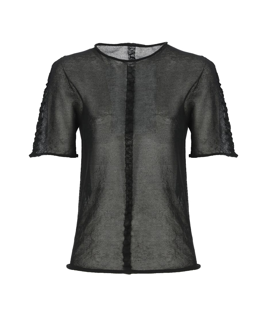 Tシャツ・カットソー UMA WANG Woman T-Shirt Black UK7180 UW90 Uma Wang Cotton T-shirt | italist