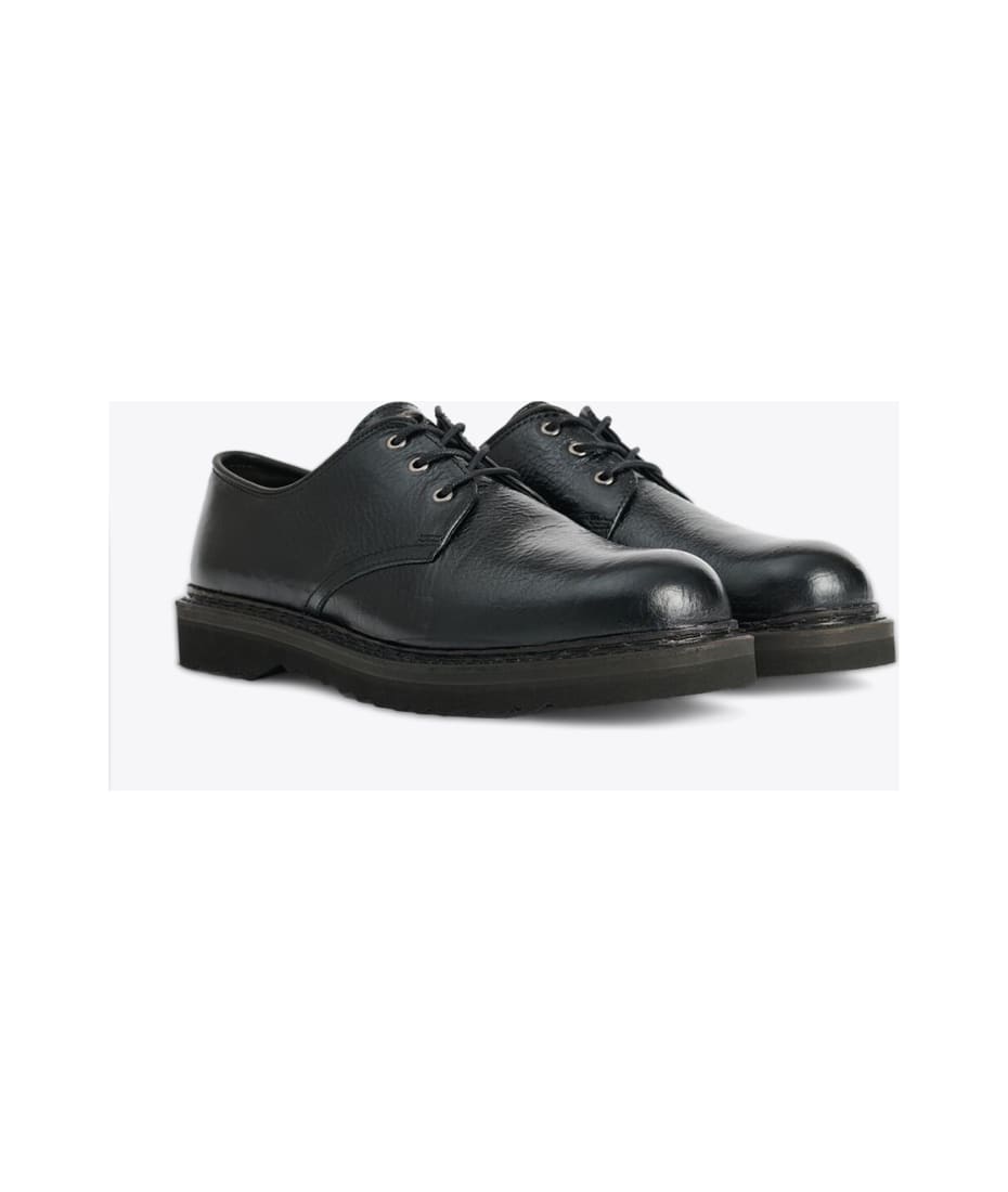 Our Legacy Trampler Shoe Black cracked patent leather derby shoes