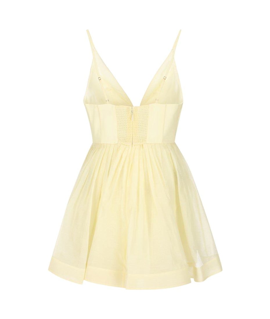 Zimmermann Dress Woman In Yellow Linen | italist
