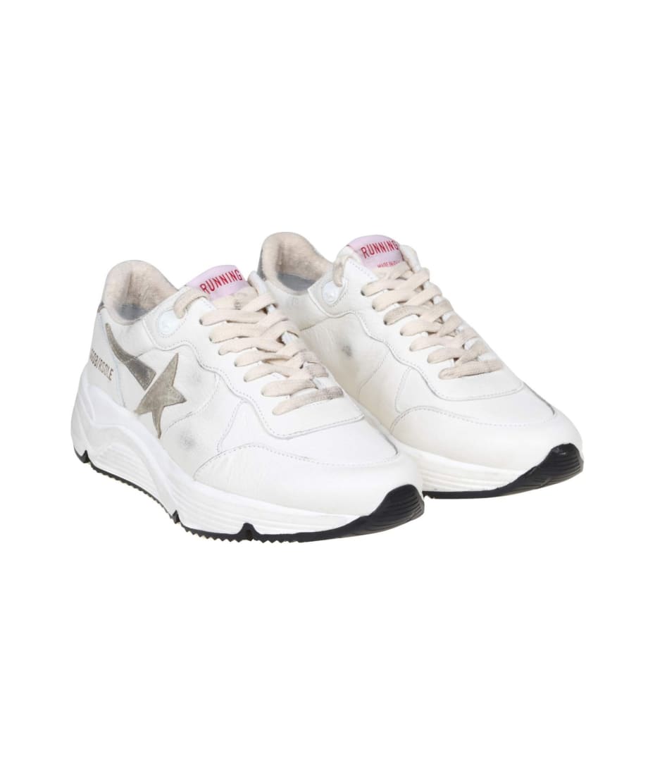 Golden Goose Sneakers Running Sole In White Leather | italist