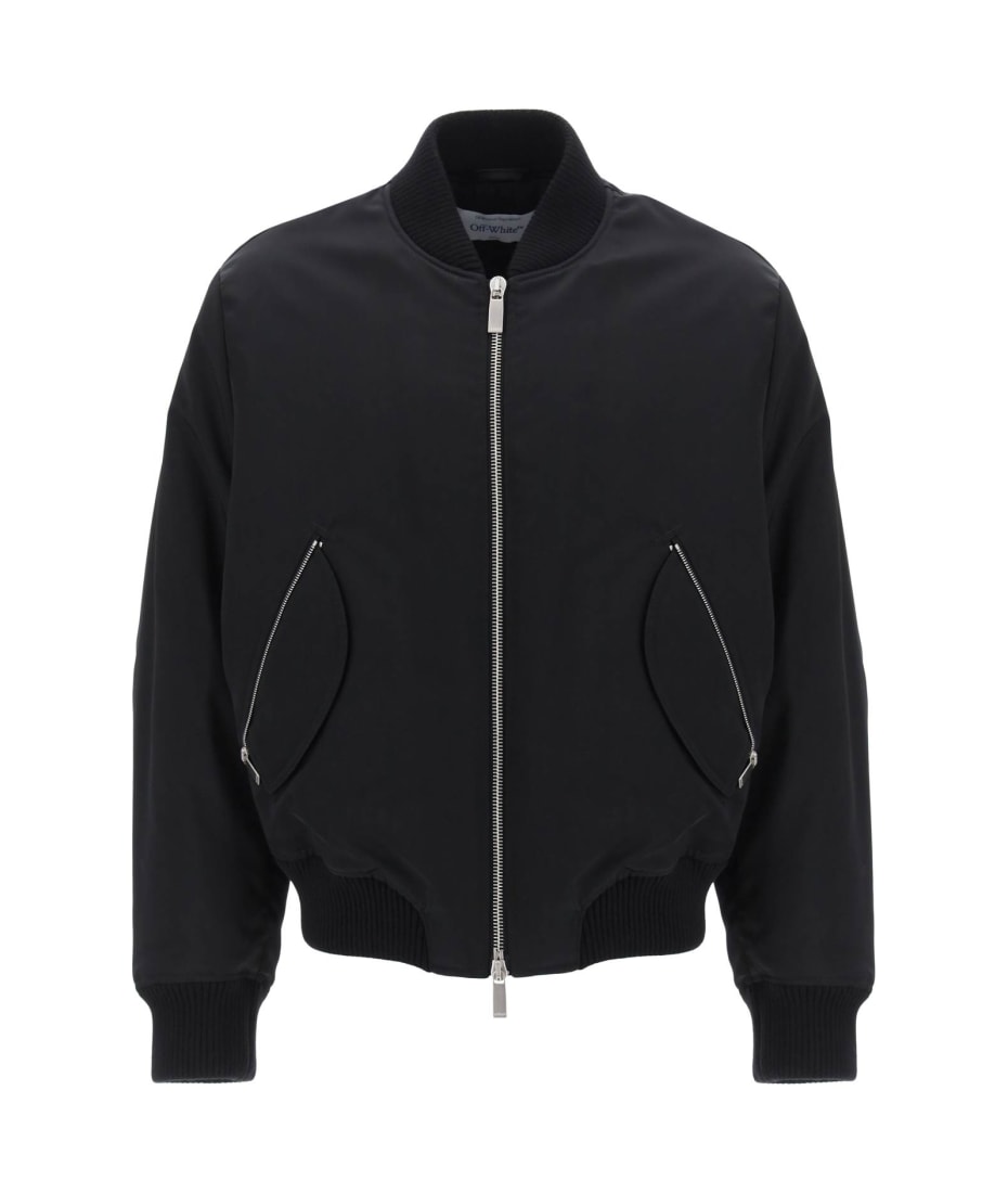 Off-White Men's Arr Emb Zip Bomber