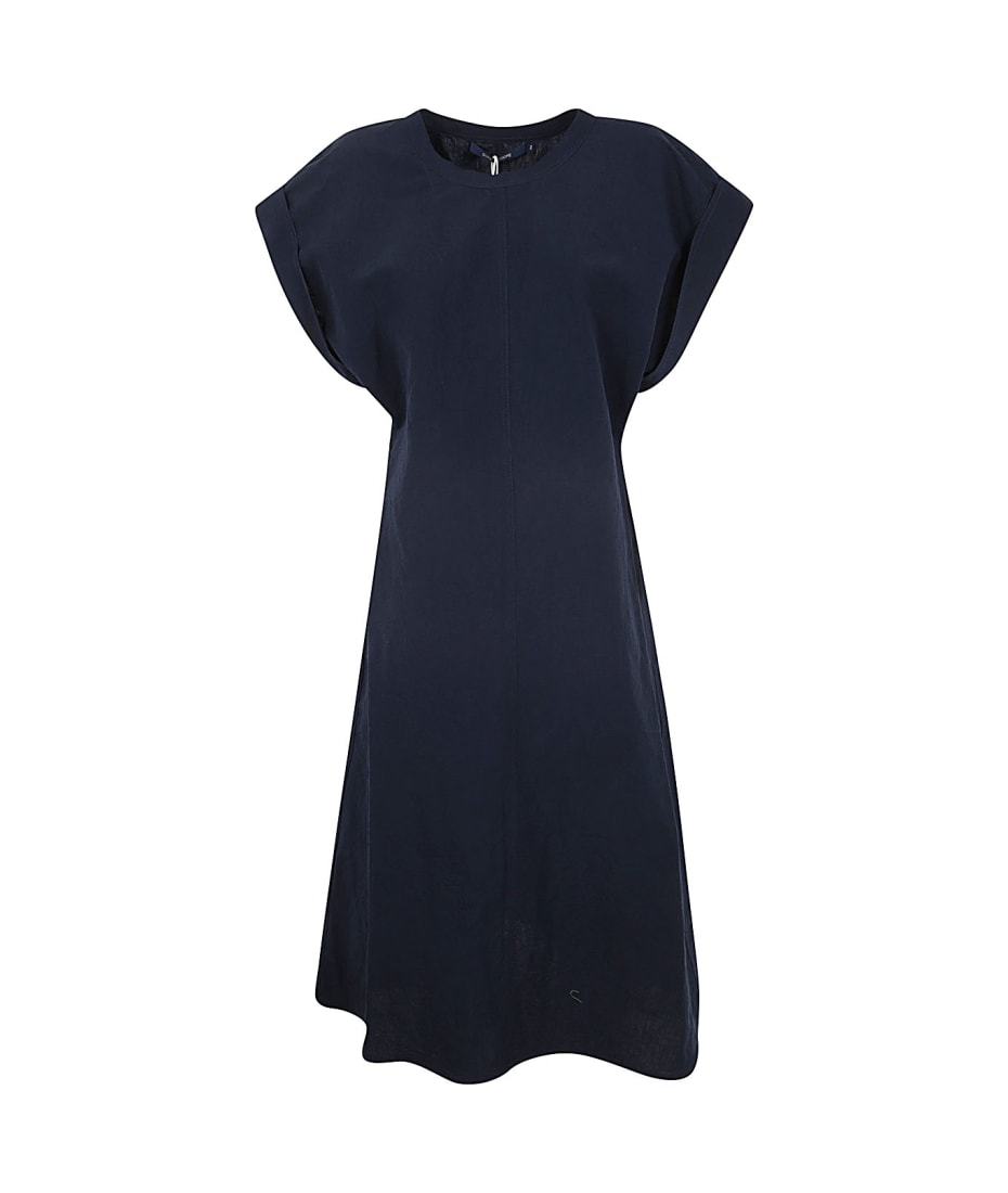 ワンピース SOFIE D D'HOORE LONG DRESS WITH POCKETS AND SHORT SLEEVES Sofie d'Hoore Long Dress With Pockets And Short Sleeves