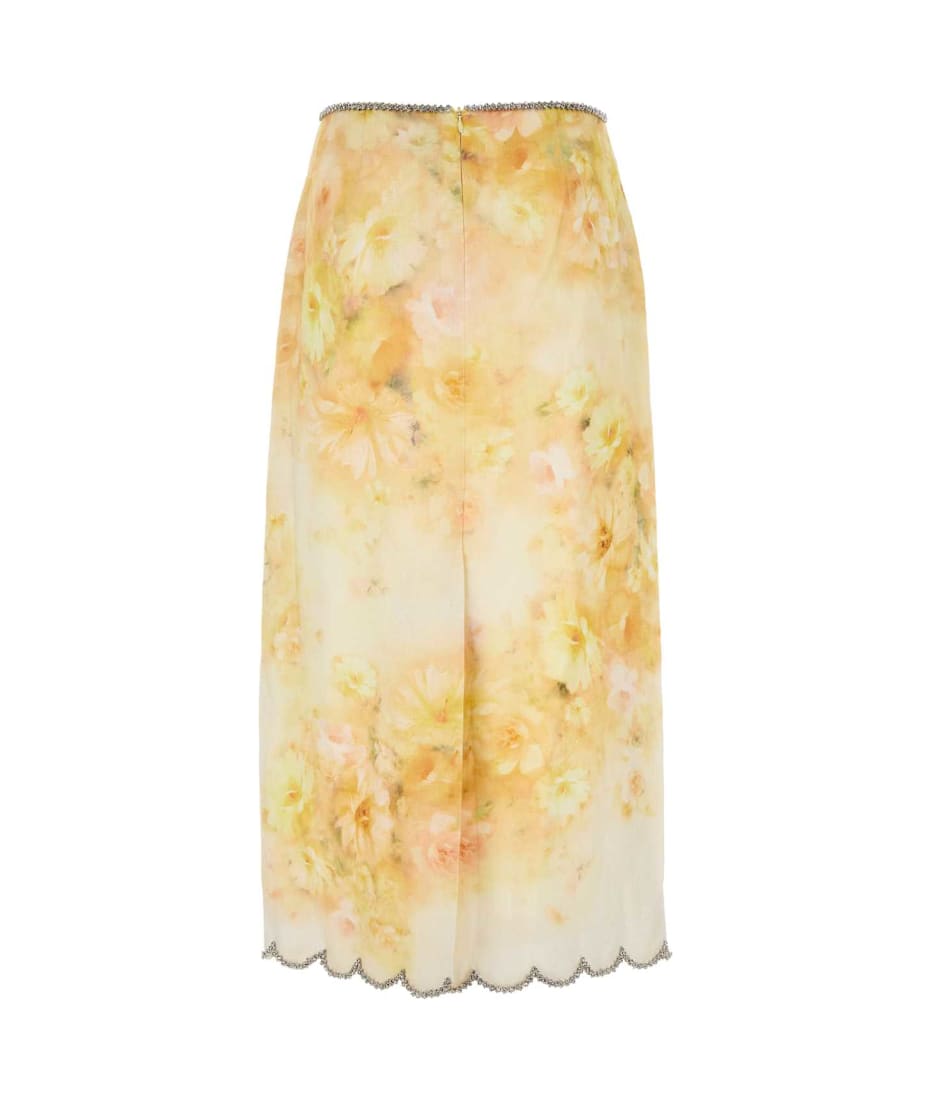スカート Zimmermann SKIRT (2163SR251 YFL) Zimmermann - Lucky Metallic Pink Skirt | Mitchell Stores