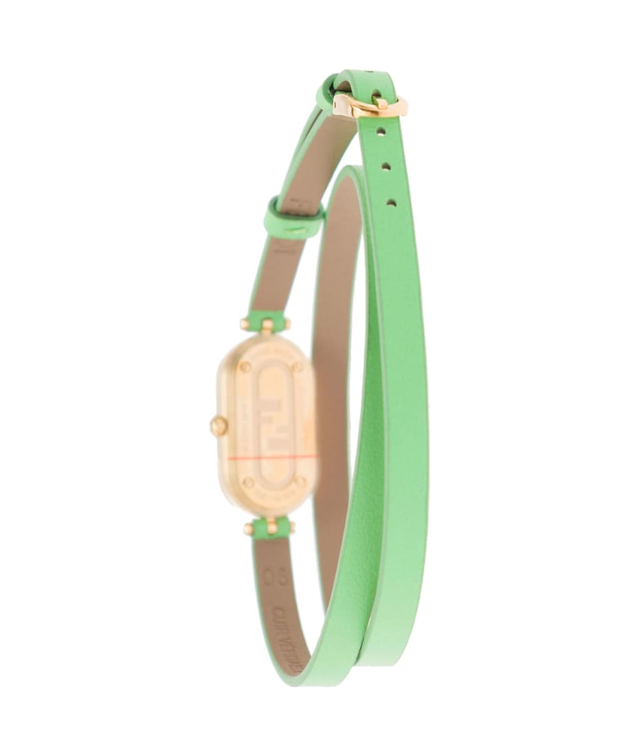 アナログ腕時計 Fendi Mint Green Leather O Lock Vertical Watch ee088238ef3a5b7a603f3509ea952b