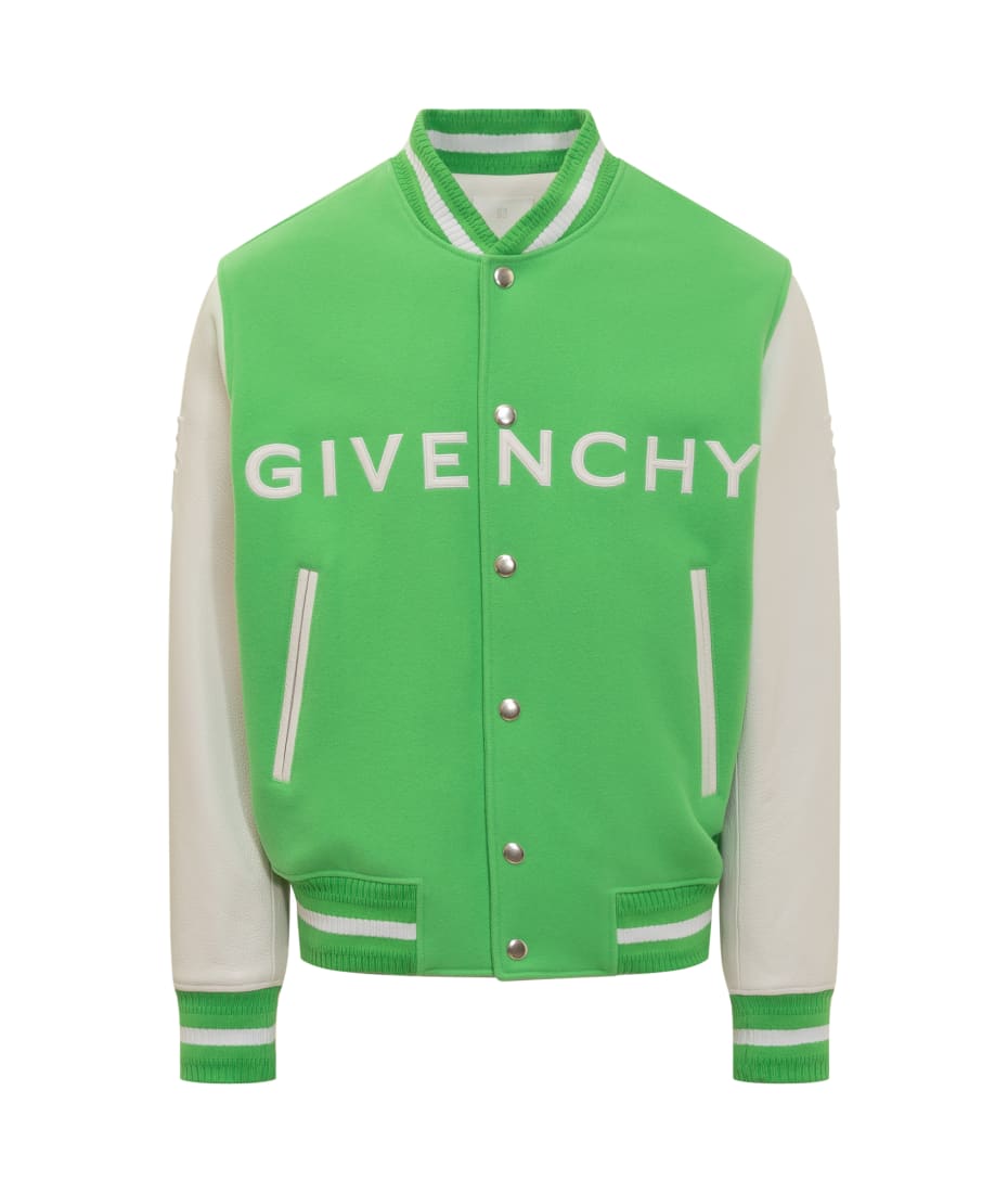 Givenchy leather deals bomber jacket