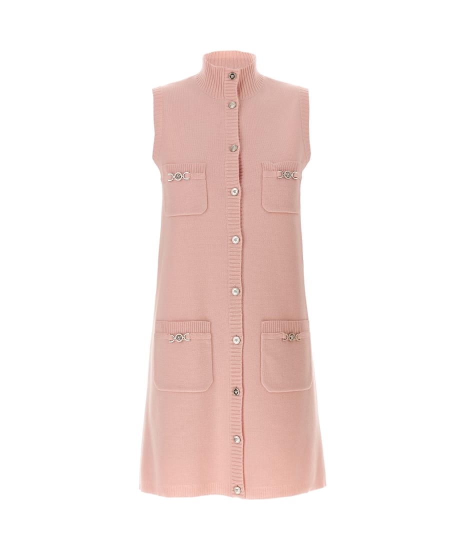 オールインワン・サロペット Versace Pink Wool Blend Dress Versace Pink Wool Blend Dress | italist