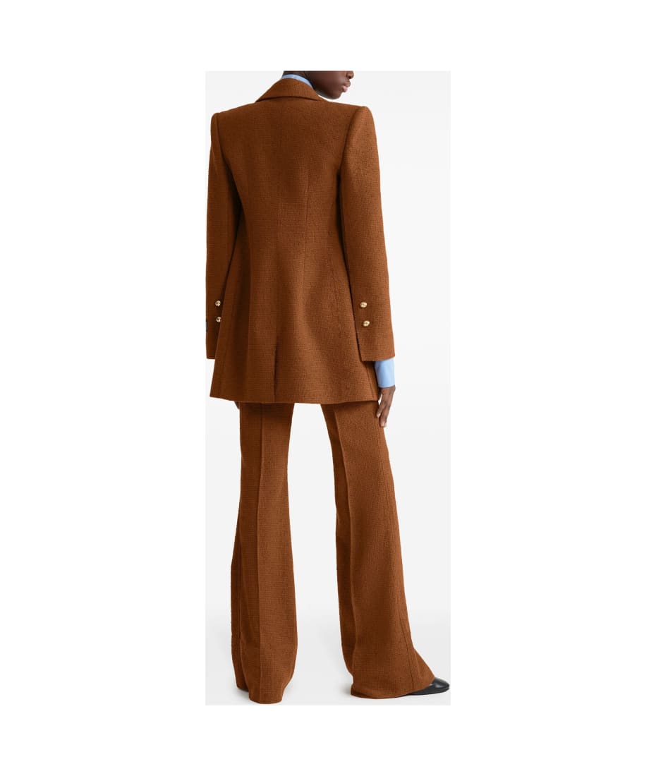 スーツ PATOU Women Suit Jackets JA0420185220A Brown Patou Brown Wool Blend Blazer | italist