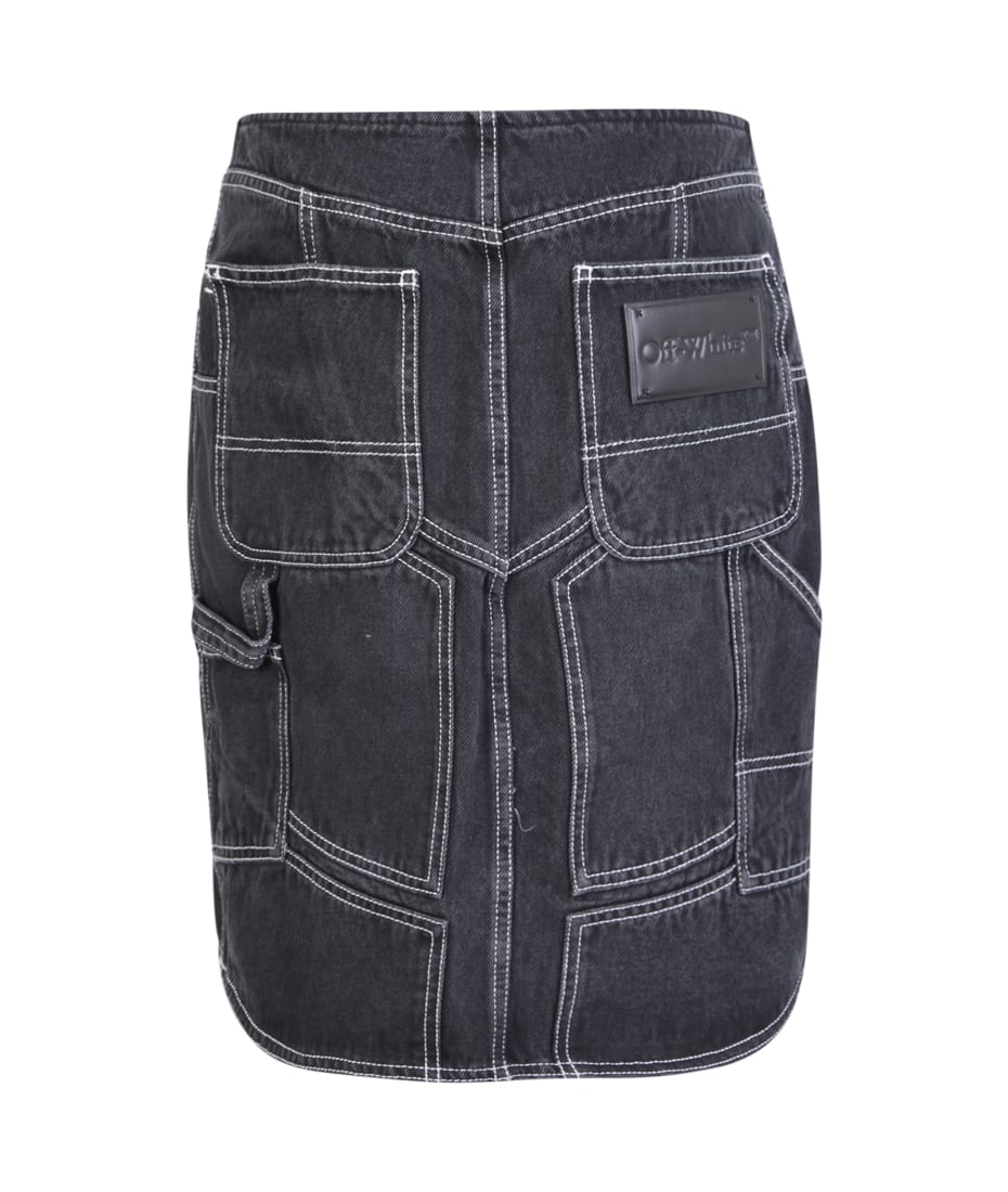 【送料&関税込】Off-White Denim Midi Skirt Off-White Denim Midi Skirt | italist