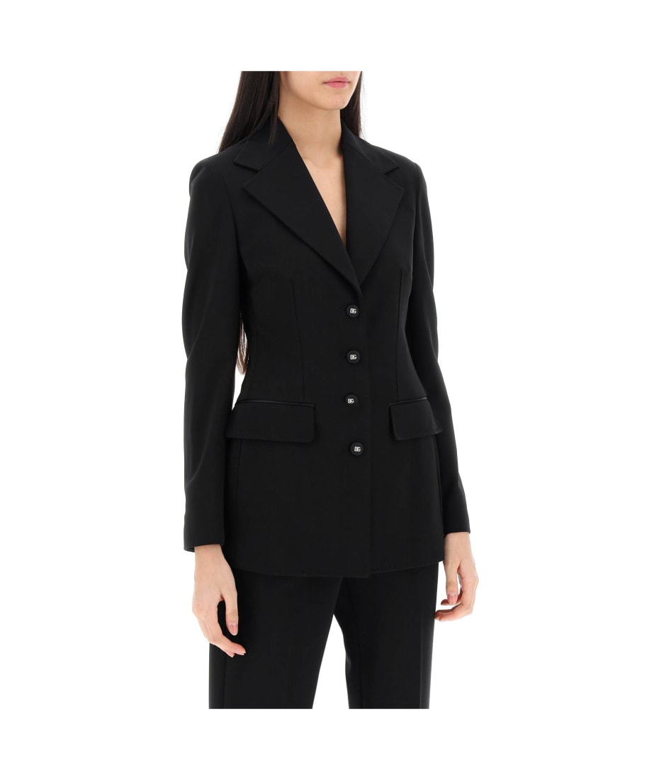 ジャケット Dolce & Gabbana SS24 Turlington blazer (F29Z8TFUCCS W0001) Dolce & Gabbana Single-breasted Turlington Blazer | italist