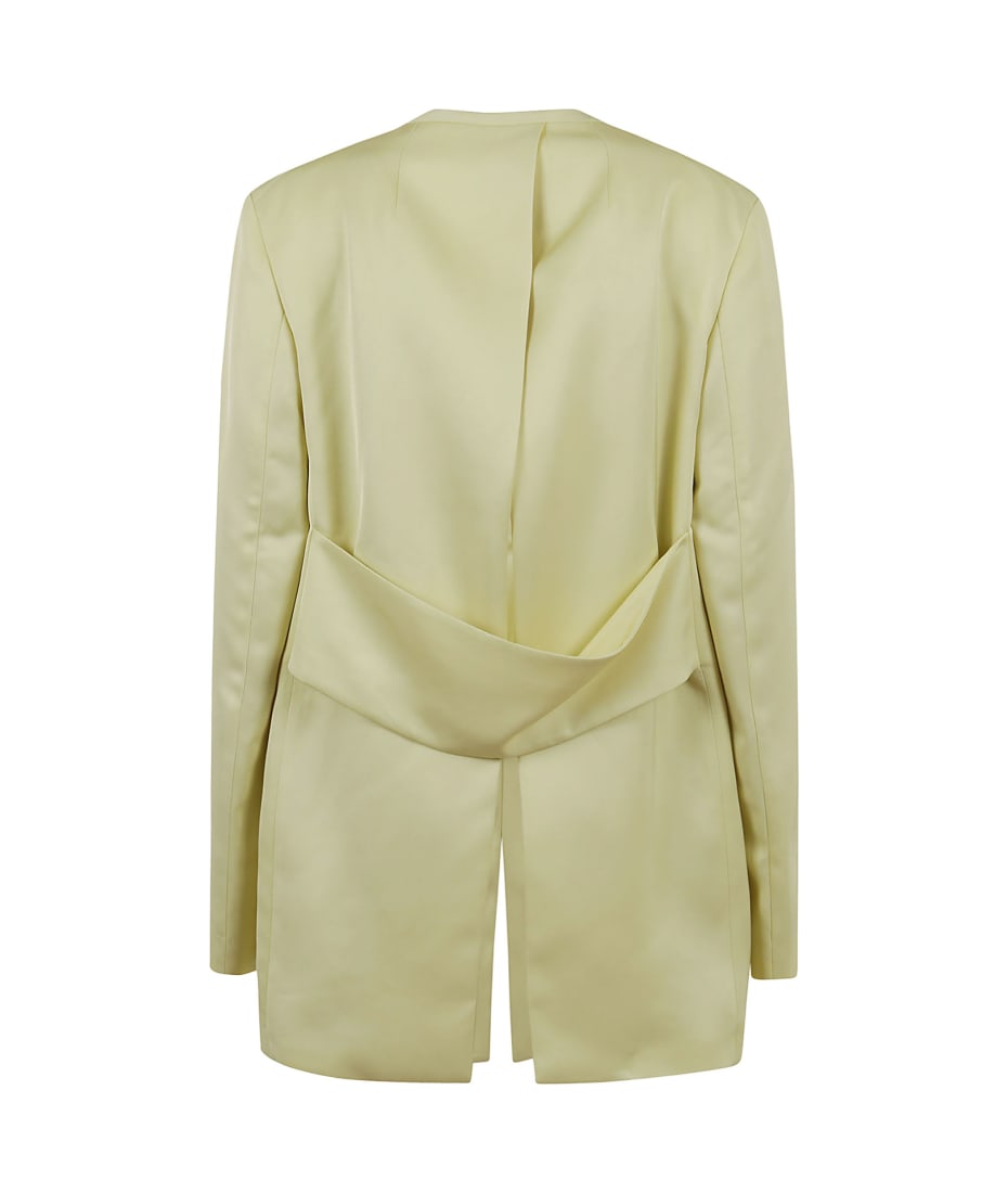 Jil Sander Tailor Made Single Breasted Collarless Jacket | italist