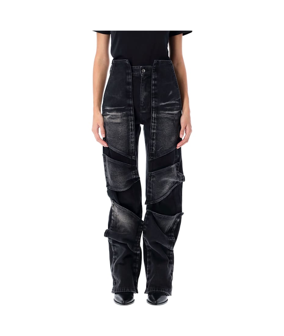 Y/PROJECT FW24 VELCRO MULTI PANEL JEANS