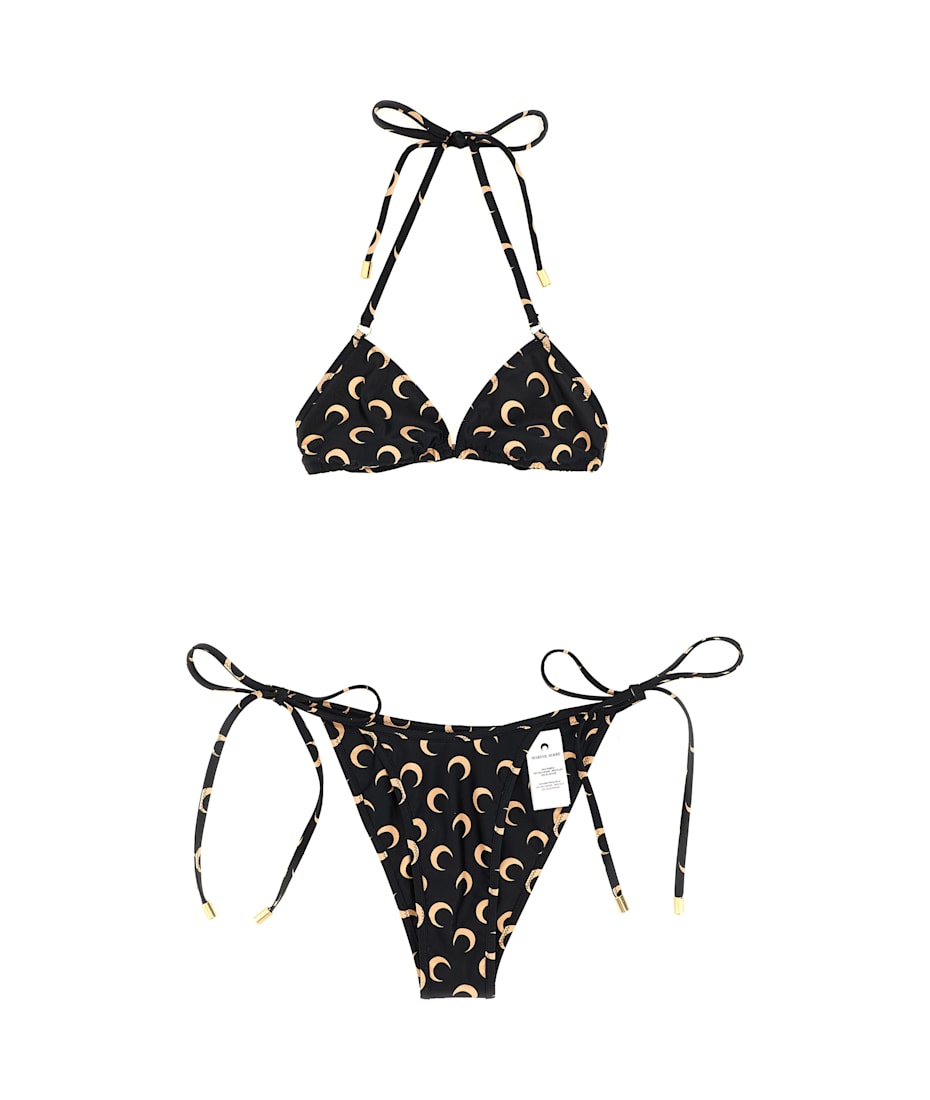 【Marine Serre】ロゴ 三日月 ジュエリー柄 水着【送料関税込】 Marine Serre Logo Print Bikini | italist