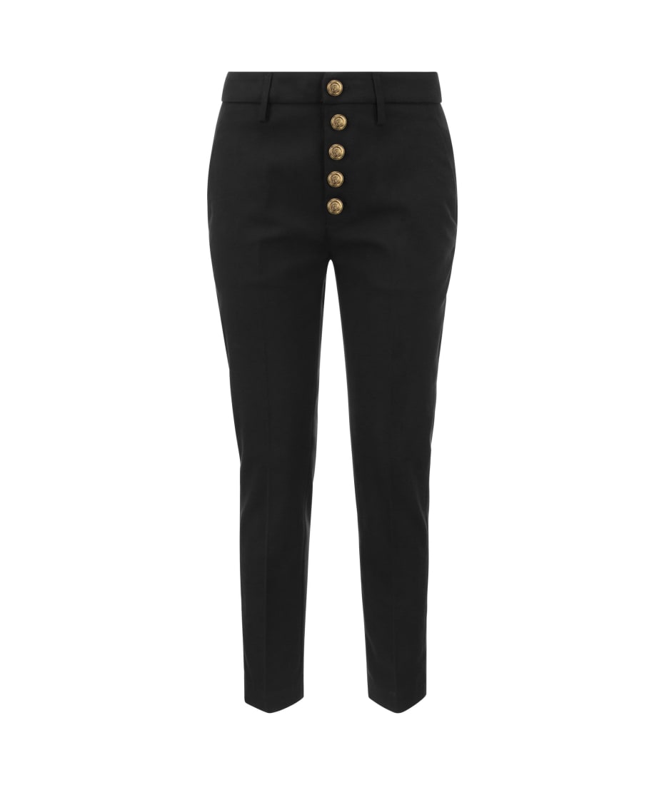 パンツ DONDUP CARMEN - Slim gabardine lyocell trousers Dondup Carmen - Slim Gabardine Lyocell Trousers | italist
