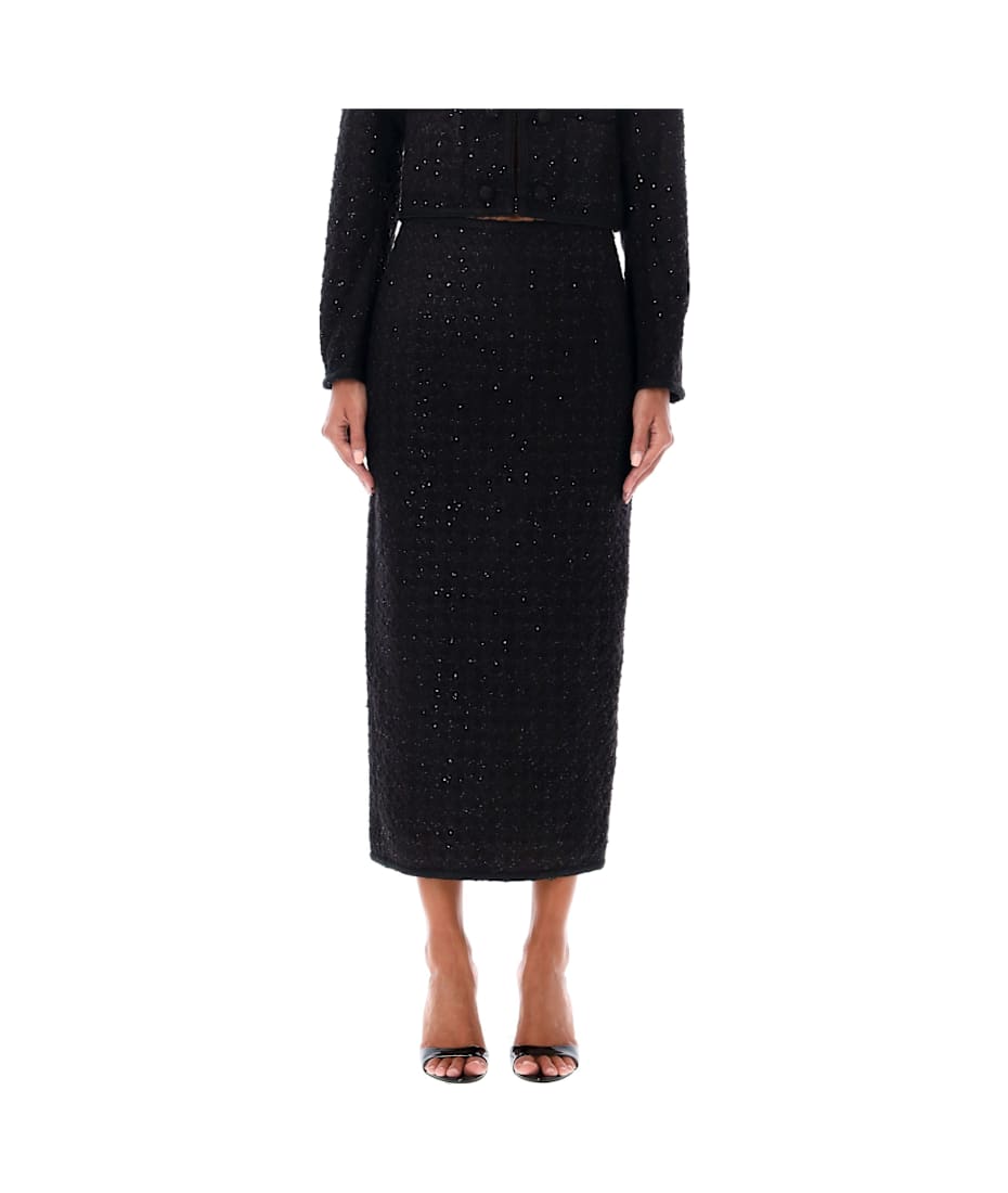 スカート ROTATE BIRGER CHRISTENSEN Maxi boucle skirt Rotate by Birger Christensen Boucle Maxi Skirt | italist