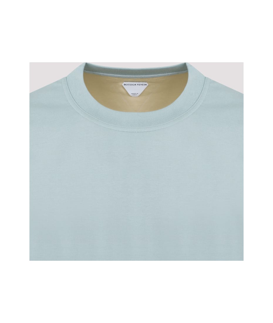 【送料&関税込】Bottega Veneta Powder Blue Cotton T-shirt Bottega Veneta T-shirt | italist