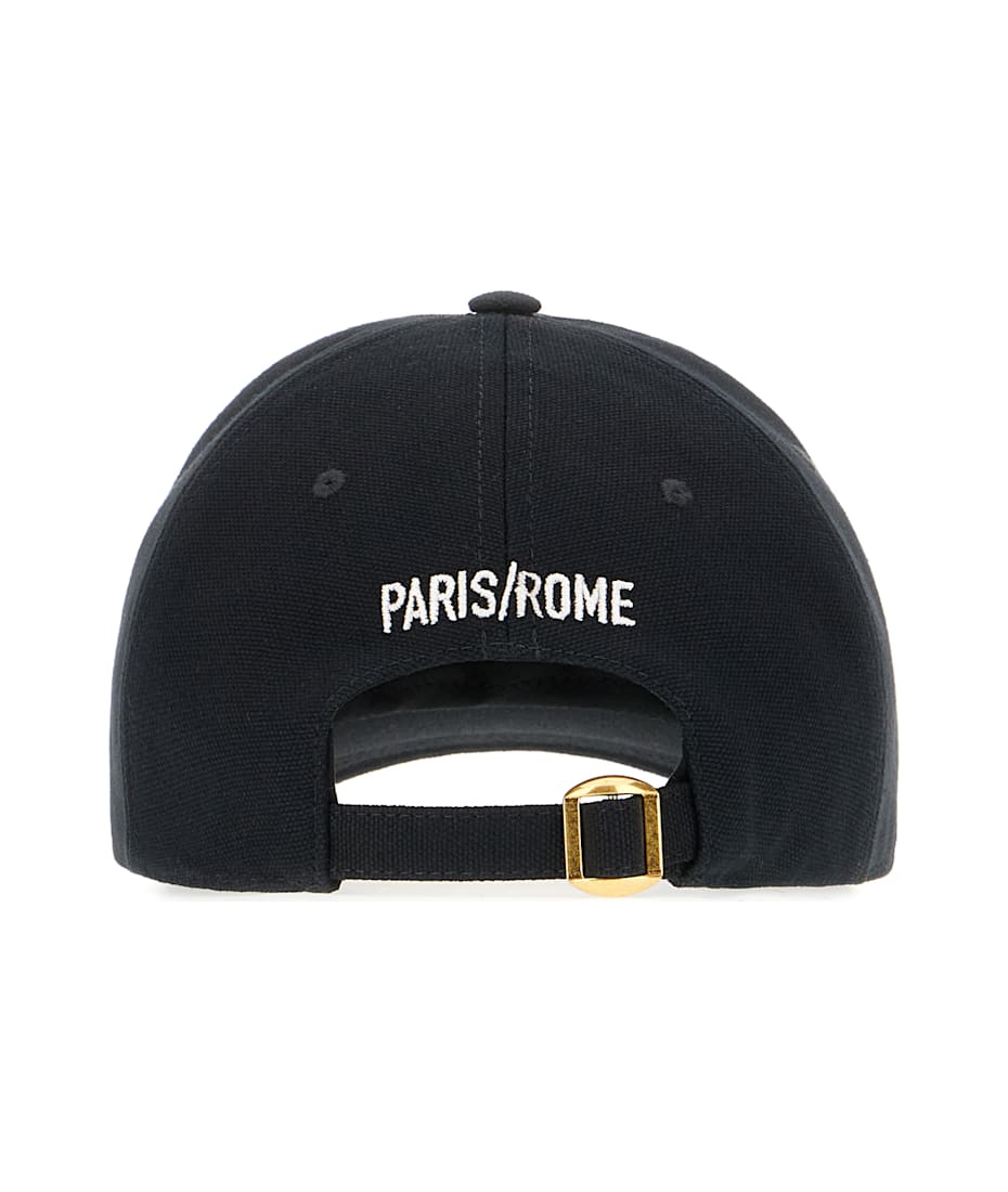 Valentino Garavani Black Cotton Baseball Cap | italist