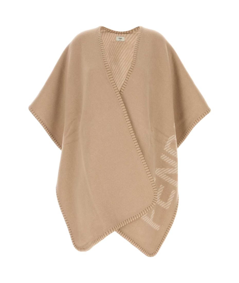 【送料&関税込】Fendi Antiqued Pink Wool Blend Cape Fendi Antiqued Pink Wool Blend Cape | italist
