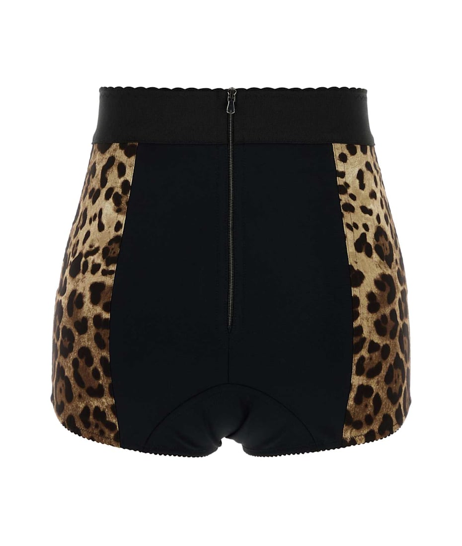 Printed Stretch Silk Shorts