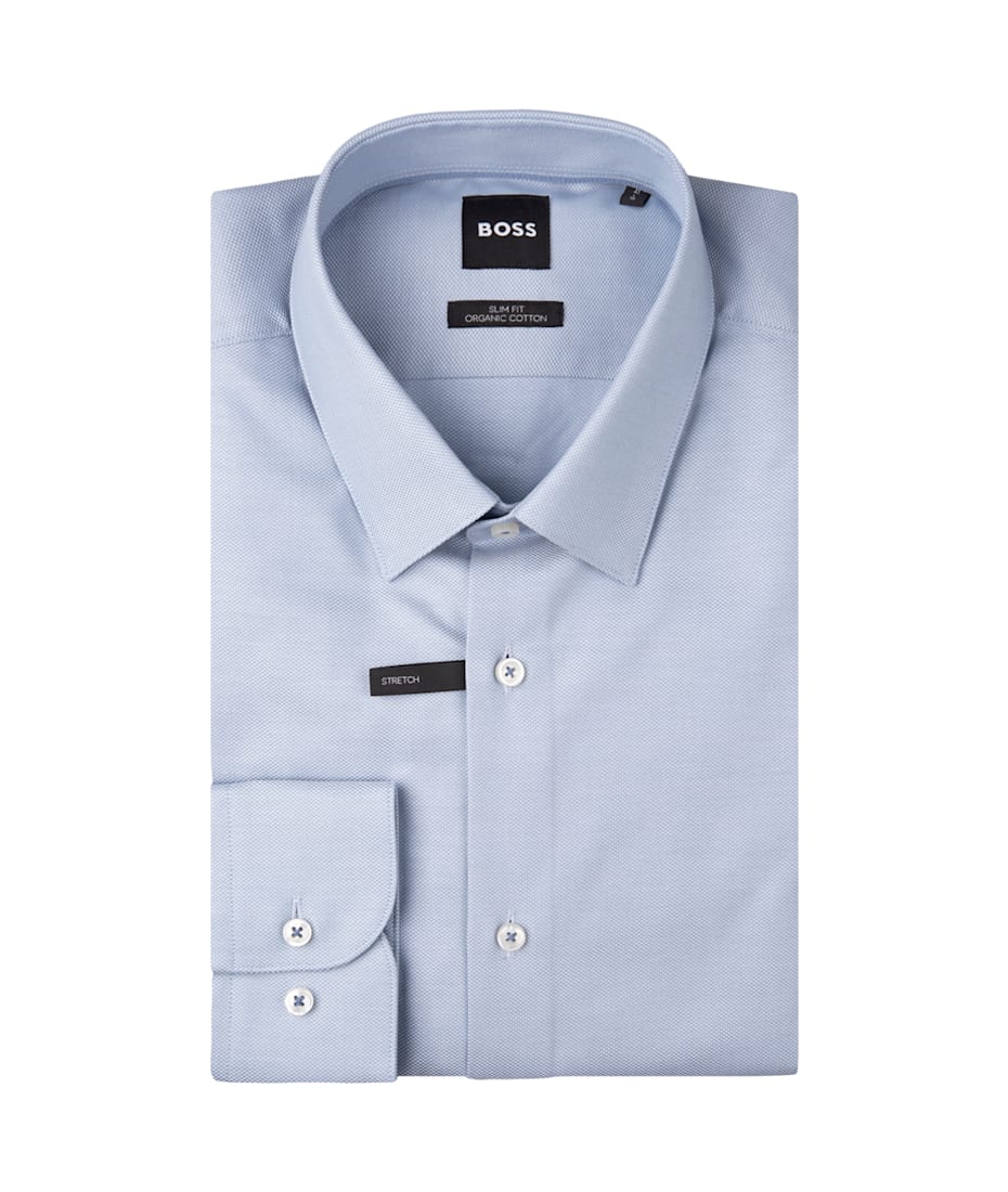 Dress Hugo Boss Navy Shirt Hugo Boss Hank Slim Fit Shirt In Light Blue Stretch Cotton Dress Hugo Boss Navy Shirt Hugo Boss Hank Slim Fit Shirt In Light Blue Stretch Cotton