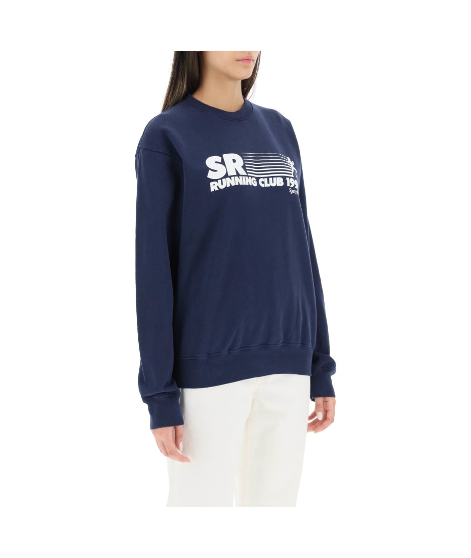 スウェット・トレーナー Sporty & Rich SR Running Club Crewneck Sweatshirt CR646NA SR Running Club Crewneck - Navy – Sporty & Rich