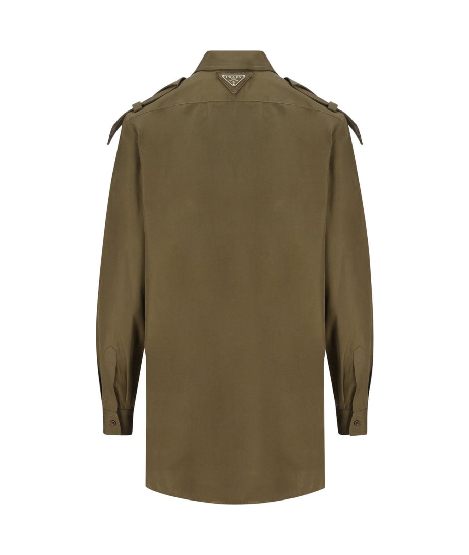 ジャケット・アウター archive 1998ss PRADA long sleeve shirt Prada Long-sleeved Military Shirt | italist
