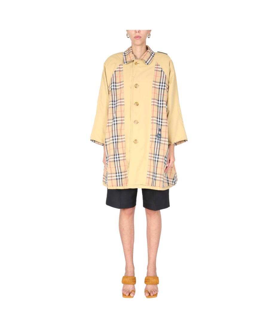 コート 1 OFF FW21 REMADE BURBERRY TRENCH (122393_55B) 1/OFF Remade Burberry Trench | italist