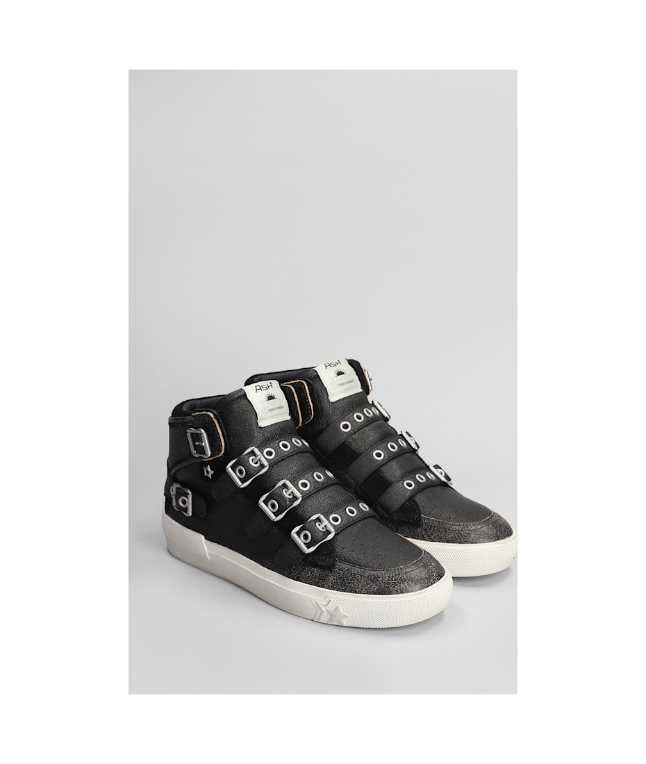 スニーカー ASH Women Sneakers MOONLIGHTBUCKLEINTERCEPTORBLACK Black Ash Moonlight Sneakers In Black Leather | italist