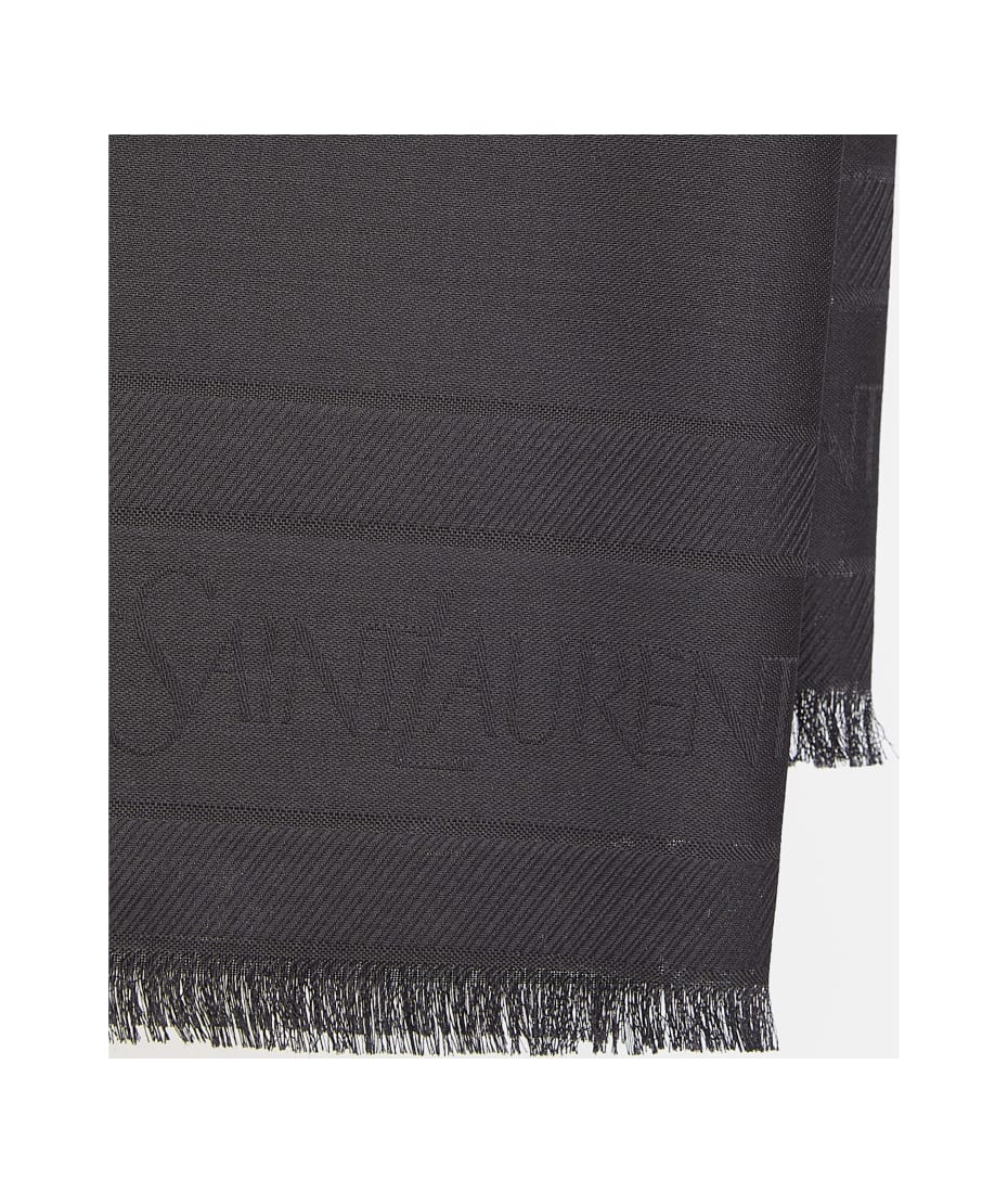 VIP価格.Saint Laurent SCIARPA IN MISTO LANA CON FRANGE Saint Laurent Foulard | italist