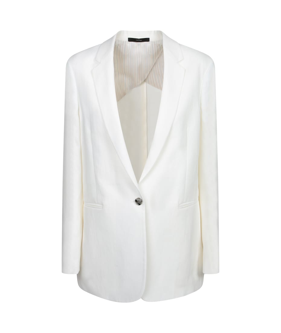 Paul Smith Single-breasted White Jacket | italist