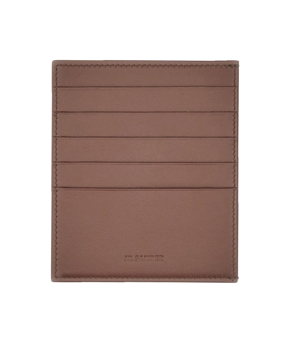 ◇Jil Sander◇ Logo decoration card holder eggshell J07VL000 Jil Sander Card Holder With Logo | italist