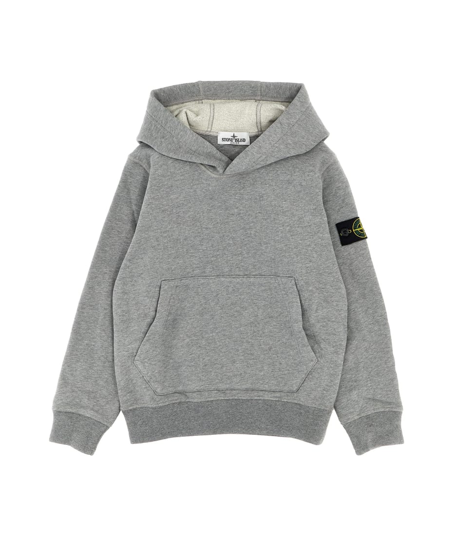 Stone Island Junior Logo Patch Hoodie italist