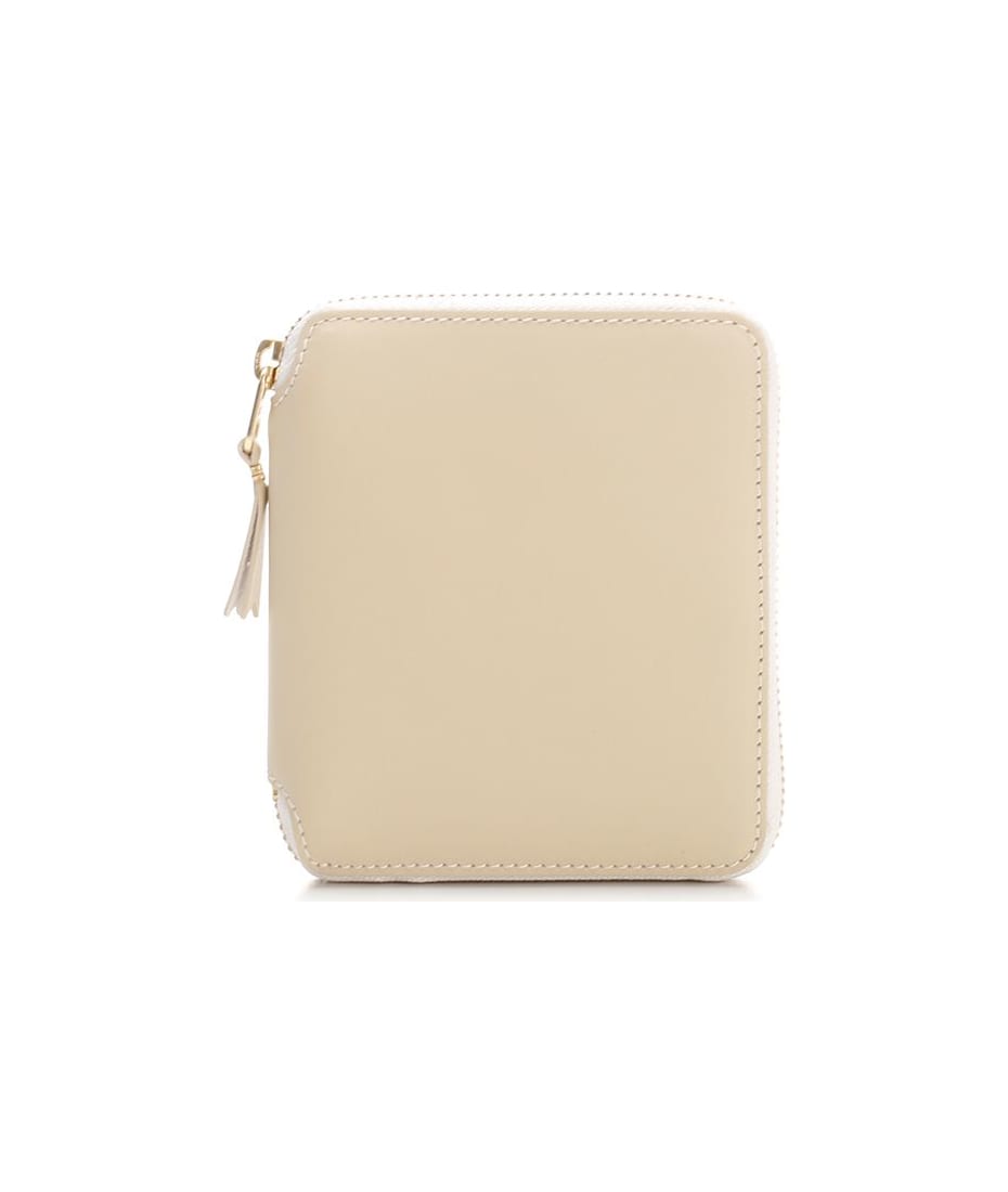 【Comme Des Garcons Wallet】leather vertical wallet (Ivory) Comme des Garçons Wallet Leather Vertical Wallet | italist