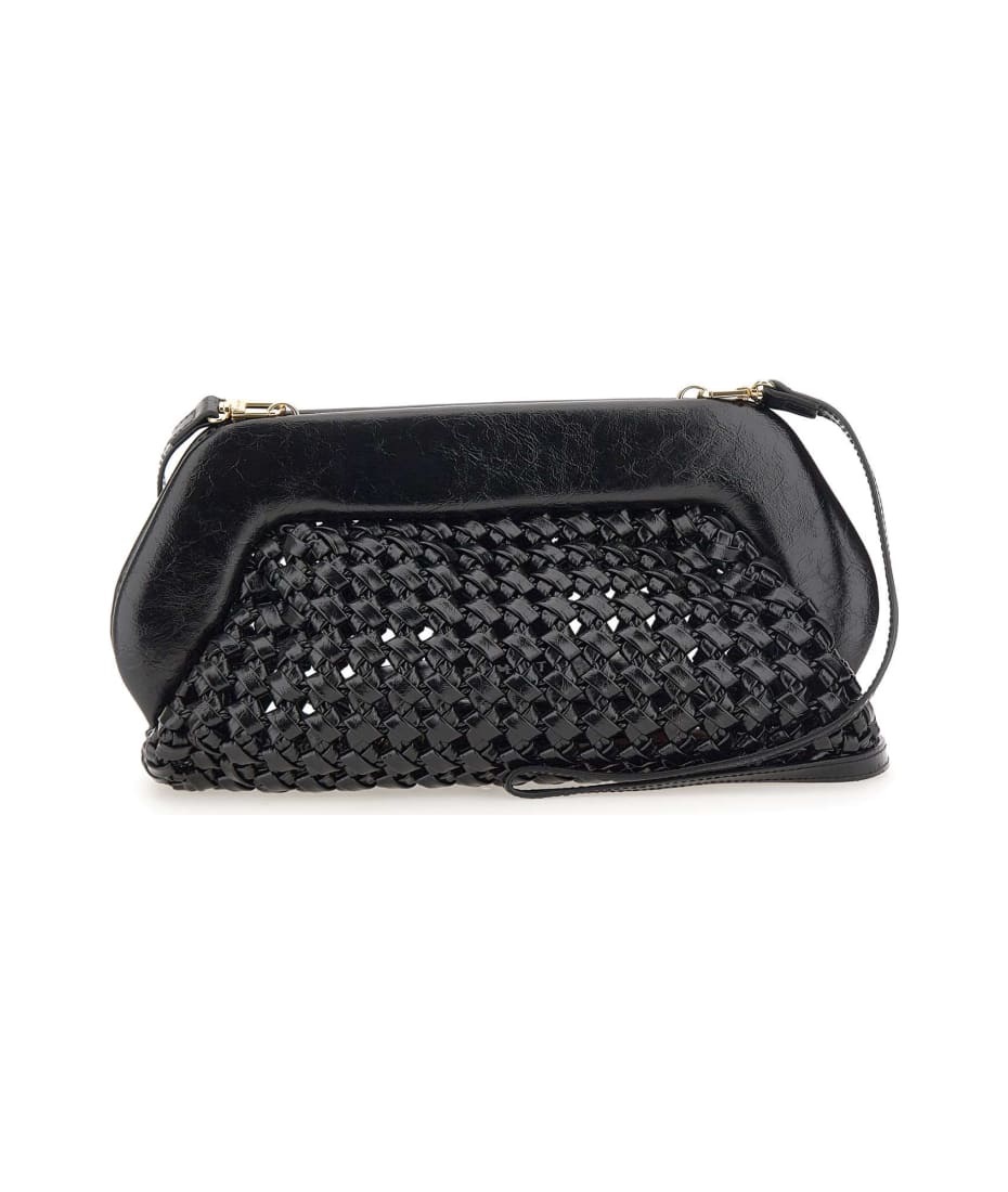 Vegan leather clutch bag Yves Saint Laurent Black in Vegan leather