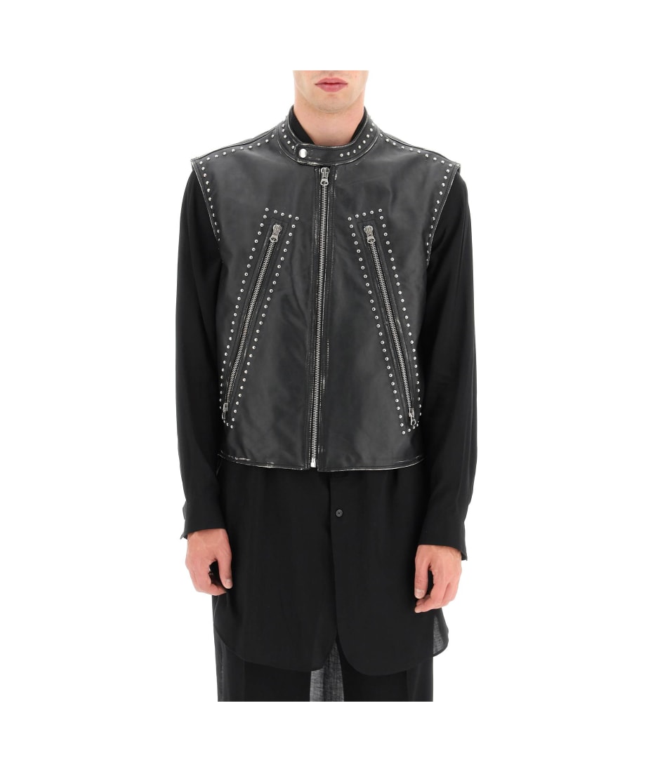 スーツ Maison Martin Margiela 2007ss studs vest Vintage Maison Margiela Raw Cut Double Breasted Waistcoat
