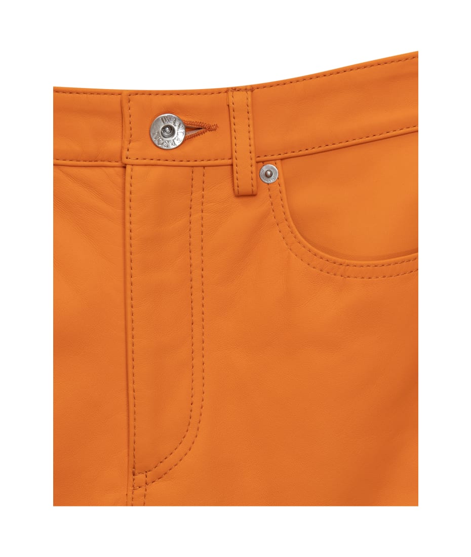 パンツ J W ANDERSON ORANGE LEATHER PANT J.W. Anderson Orange Leather Pant | italist