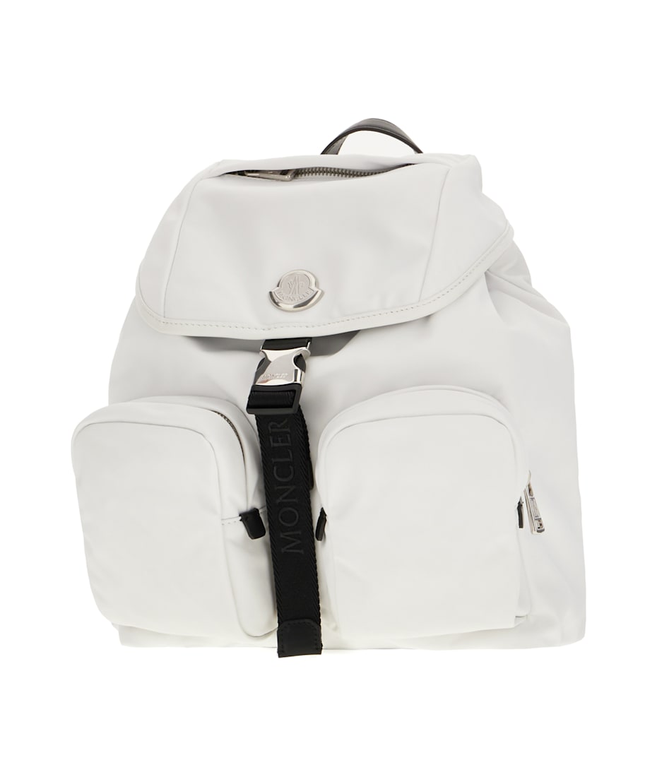 【美品】MONCLER モンクレール アルゲンス バックパック リュックホワイト Moncler White Nylon Backpack | italist
