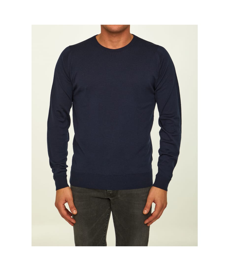 John Smedley Blue Merino Jumper | italist