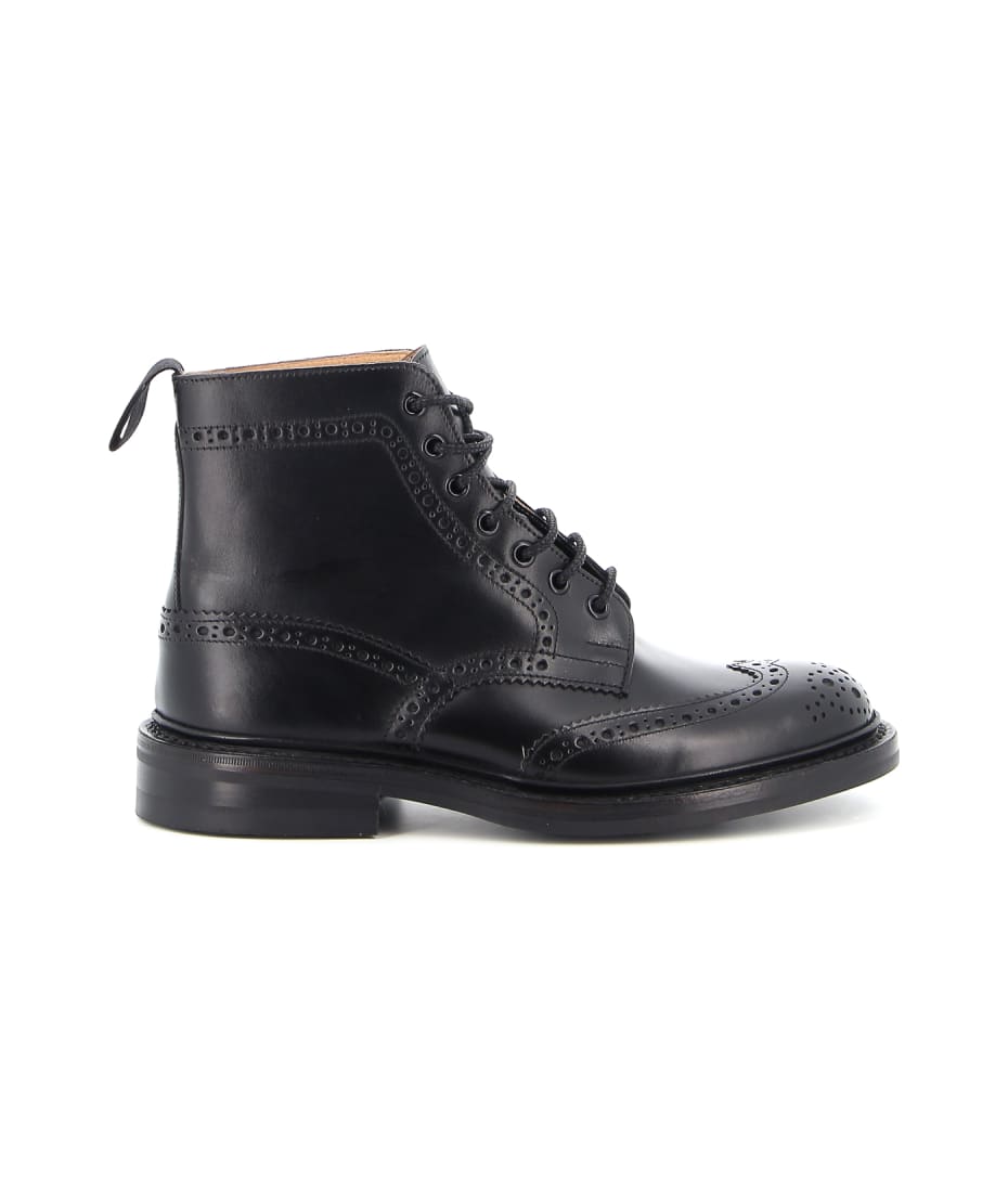Tricker s Stow Black Calf Dainite Men