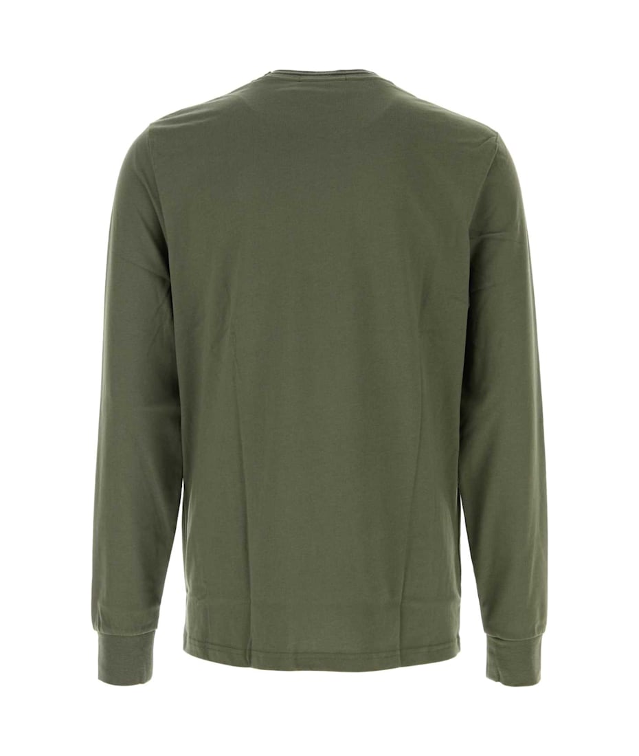Tシャツ・カットソー FRED PERRY FW24 Army green cotton t-shirt (M9602 W49) Fred Perry Army Green Cotton T-shirt | italist