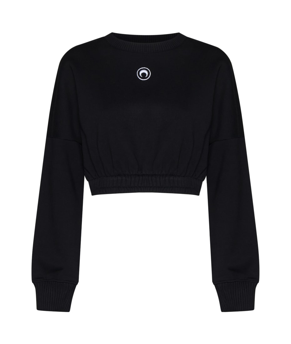 Marine Serre Moon Logo Fleece Cropped Sweatshirt | italist, ALWAYS 