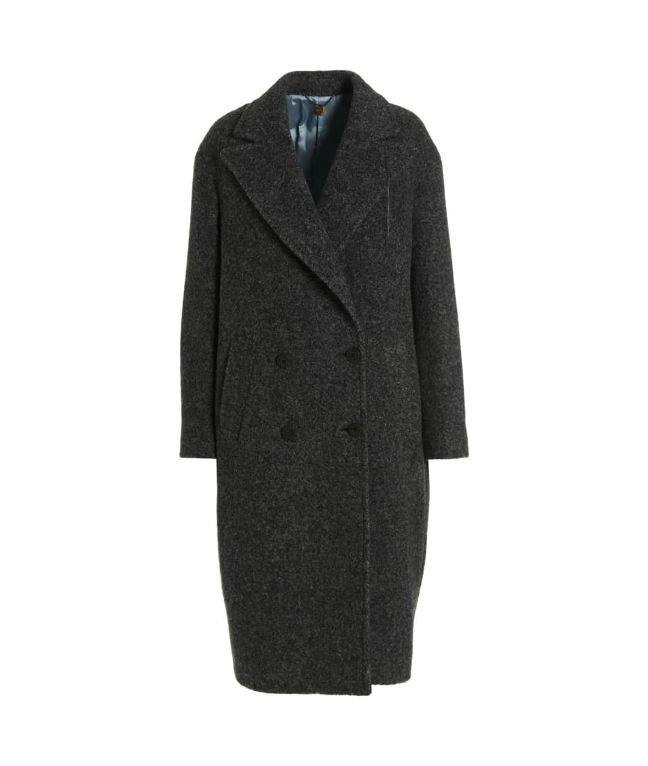 コート Maurizio Miri FW22 Cocoon' coat (COCOONS1FP0024 7002GRIGIO) Maurizio Miri Cocoon' Coat | italist