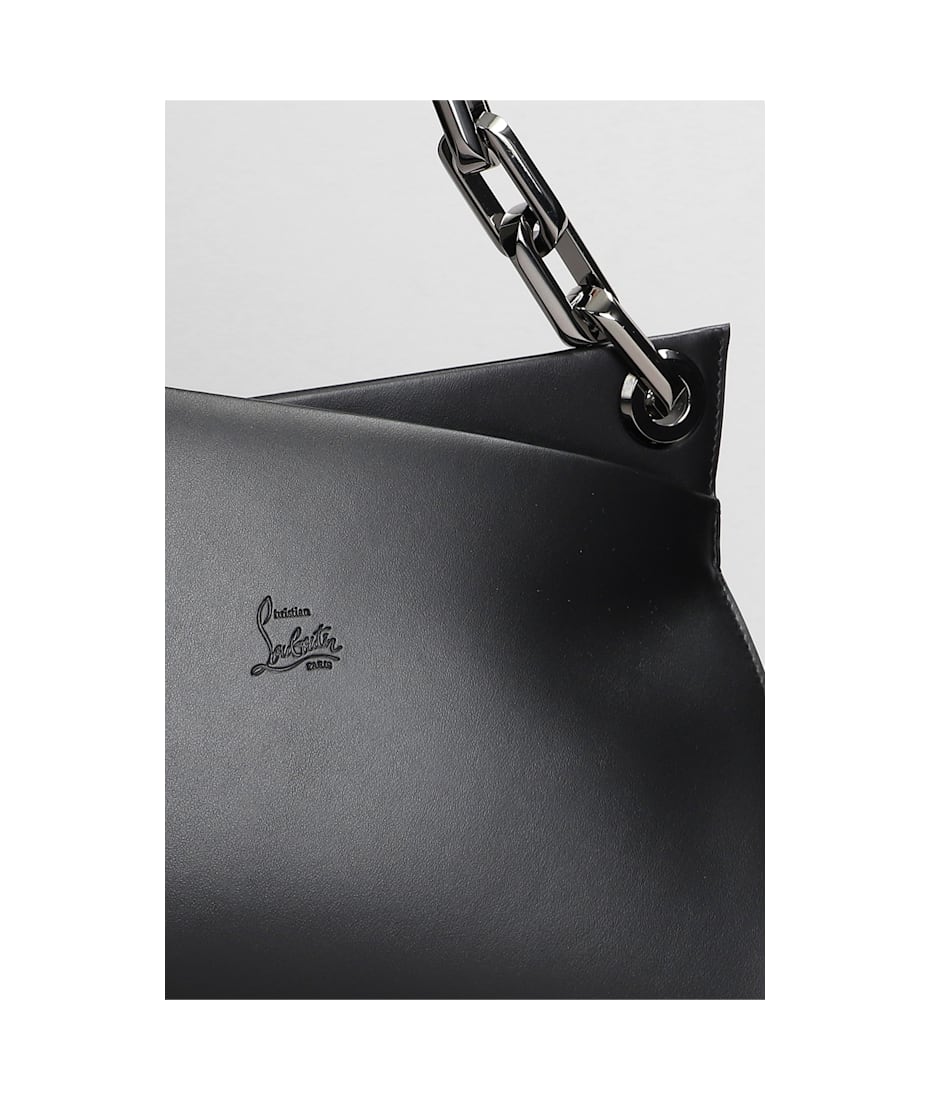 Christian Louboutin Loubitwist Shoulder Bag In Black Leather
