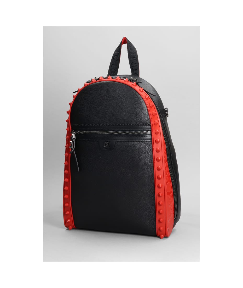 Shop Christian Louboutin BackParis Leather Spike Backpack